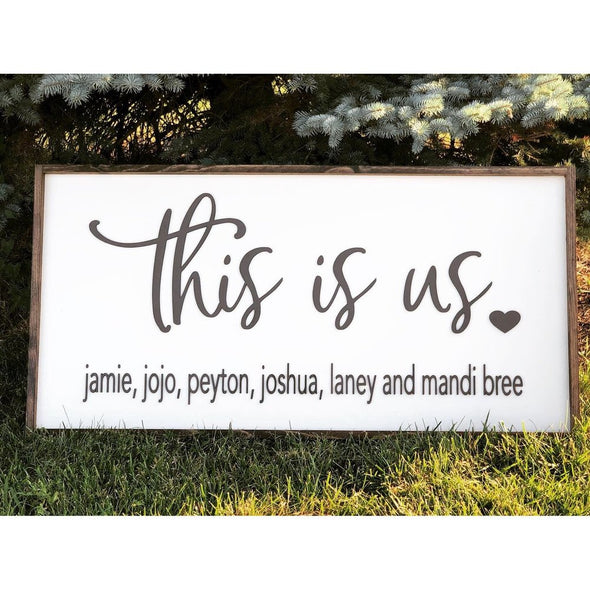 This Is Us Custom Wood Sign