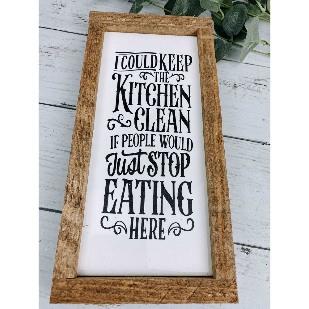keep kitchen clean sign